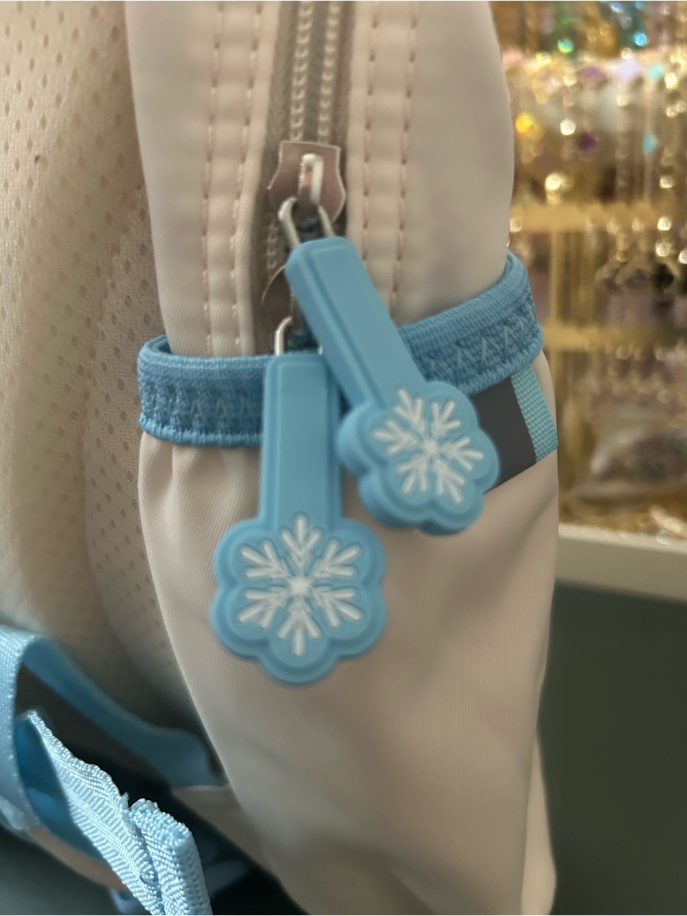 Disney Cream Backpack with Light Blue Accents - Picture 4 of 5